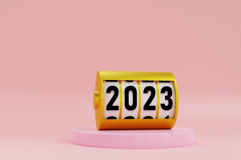 Number holder displaying '2023'.